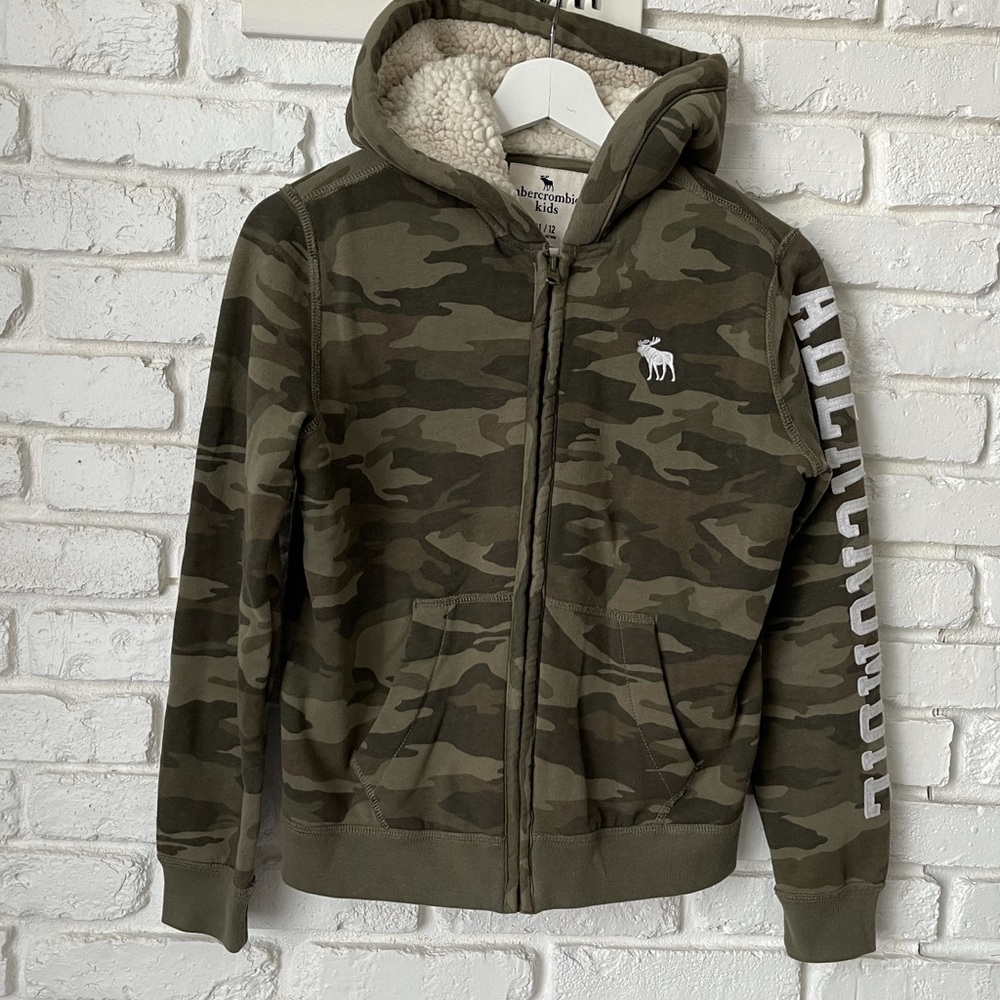 Abercrombie Kids sherpa lined sweatshirt, 11/12